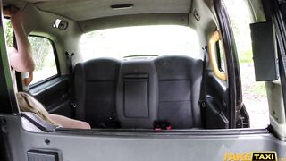 Sex Taxi - Welsh MILF in summer dress with big tits seduces the cab driver, gets plastered in cum