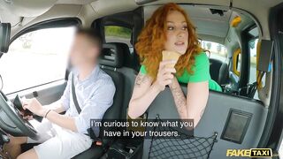 Sex Taxi Stunning Redhead with a perfect body has hard fast sex in a taxi