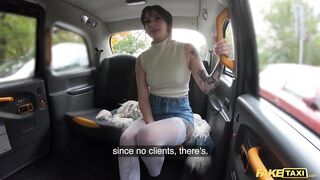 Sex Taxi Vile Vixen gets bent over the taxi bonnet and fucked hard in her wet dripping pussy
