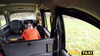 Sex Taxi Busty hot cock hungry cheating girlfriend fucked in cab