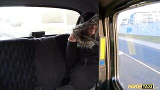 Sex Taxi Cockney driver gets his huge cock in Blue Angels wet pussy