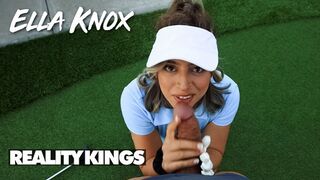 Hot Porn - Ella Knox Rewards Her Man For Teaching Her To Play Golf With A Blowjob & A Nice Fuck