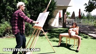 Hot Porn - Big Dicked Artist Finds His Next Masterpiece Ella Knox & Pounds Her With Passion