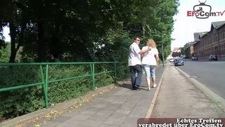German mature housewife towed on the street