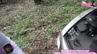 Curvy German blonde fucks with car salesman