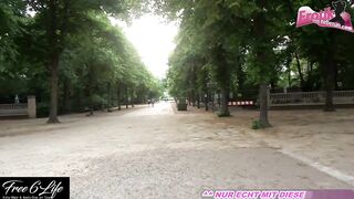 Real German couple sucks and fucks at Brandenburg Gate and Tiergarten