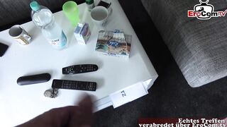 Husband brings his young friend to her lover and films them both fucking