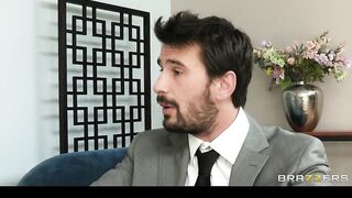 Sexy big-tit brunette Diana Prince fucks her financial adviser