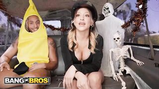 Hot - Mads Flores Gets A Naughty Halloween Pickup And Treats Herself To Derek’s Big Cock