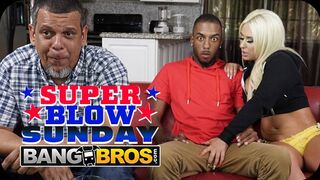 Hot - Watch Brandi Bae Get Railed In Several Positions Watching The Big Super Blow Game ;)