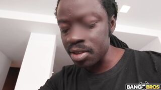 Hot - Katy Rose Blows Freddy Gong's Cock And Gets Fucked Both In Her Pussy And Deep In Her Ass